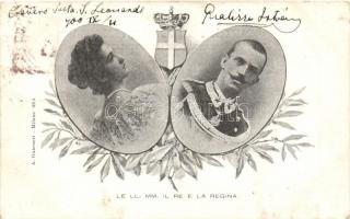 Le Ll. Mm. il re e la Regina / Victor Emmanuel III of Italy with Elena of Montenegro; (fl)
