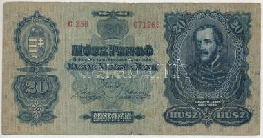 1930. 20P + 100P (7x) közte 2db "*" + 1945. 100P (3x) T:III,III-