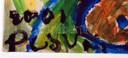 Cs. Németh Miklós (1934-2012): Fej. Olaj, karton, jelzett, 70×50 cm