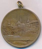 Berán Lajos (1882-1943) ~1931. Budapesti Emlék Br emlékérem füllel (41mm) T:2- HP 1330var