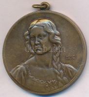 Berán Lajos (1882-1943) ~1931. "Budapesti Emlék" Br emlékérem füllel (41mm) T:2-
HP 1330v...