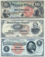 Amerikai Egyesült Államok 10db bankjegy másolat T:I,I-
USA 10pcs of replicas C:UNC,AU