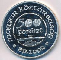 1992. 500Ft Ag "Szent László" T:PP ujjlenyomatos