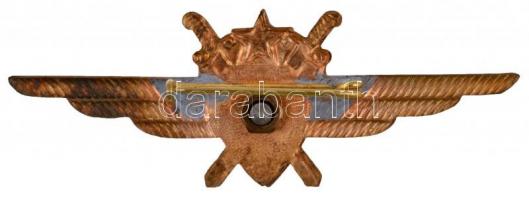 ~1975. "1. osztályú repülőgépvezetői jelvény" zománcozott Br jelvény (23x66mm) T:2