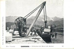 Carrara, Caricazione dei Marmi alla Stazione / loading marble at the railway station (EK)