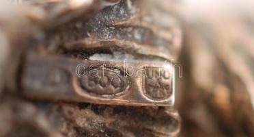 Ezüst(Ag) oroszlán, mozgó fejjel, jelzett, nettó: 40,1 g