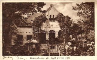 Balatonbolgár, Dr. Spett Ferenc villa