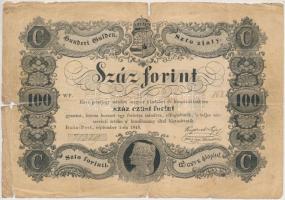 1848. 100Ft Kossuth bankó T:III-,IV Hungary 1848. 100Ft Kossuth banknote C:VG,G Adamo G114