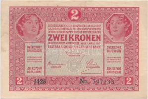 1917. 2K "A Magyar Szent Korona Országainak Vörös Kereszt Egylete" bélyeggel és körbélyegz...