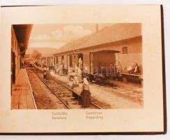 cca 1880-1900 Hunyadi János keserűvíz-forrástelep ismertető nyomtatvány, sok képpel illusztrált szép...