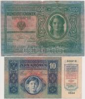 1902. 1000K + 1912. 100K + 1915. 10K mindhárom "Arad Vármegye Mikószalatna Község 1910" fe...