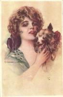 Italian Art Deco postcard Anna &amp; Gasparini 335-3. s: T. Corbella