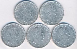 Románia 1942. 200L Ag (5x) T:2-
Romania 1942. 200 Lei Ag (5x) C:VF
