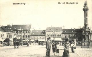 Szombathely, Horváth Boldizsár-tér, Krausz Adolf és Götzl József üzletei (EK)