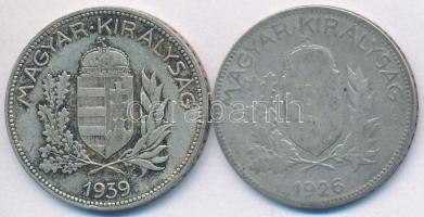 1926-1939. 1P Ag (2x) T:2-,3