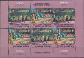 Scouts stampbooklet sheet, Cserkészet bélyegfüzetlap