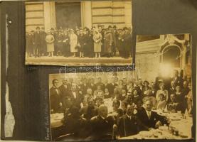 1920-as évek 6 db katonai témájú fotó kartonlapra kasírozva