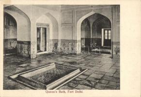Delhi, Fort Delhi, Queens Bath, interior