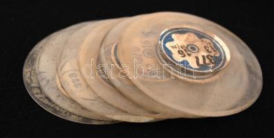 Régi óra üvegek, különféle méretben, 101 db