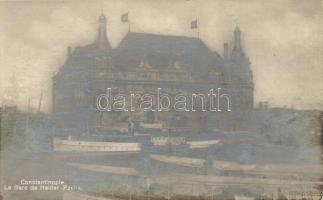 Constantinople; La Gare de Haidar-Pacha / Haidar-Pacha station, steamship (EK)