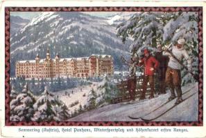 Semmering, Hotel Panhans, Wintersportplatz / hotel, winter sport field