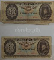 Hagyaték Ft bankjegytétel berakóban: 10Ft 1962(2x), 1969(3x), 1975(2x) 20Ft 1965(1x), 1975(2x) 50Ft ...