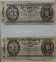 Hagyaték Ft bankjegytétel berakóban: 10Ft 1962(2x), 1969(3x), 1975(2x) 20Ft 1965(1x), 1975(2x) 50Ft ...