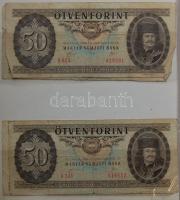 Hagyaték Ft bankjegytétel berakóban: 10Ft 1962(2x), 1969(3x), 1975(2x) 20Ft 1965(1x), 1975(2x) 50Ft ...