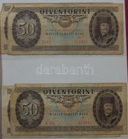 Hagyaték Ft bankjegytétel berakóban: 10Ft 1962(2x), 1969(3x), 1975(2x) 20Ft 1965(1x), 1975(2x) 50Ft ...