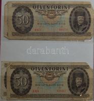 Hagyaték Ft bankjegytétel berakóban: 10Ft 1962(2x), 1969(3x), 1975(2x) 20Ft 1965(1x), 1975(2x) 50Ft ...