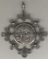 19.szd Ag keresztelői medál T:2