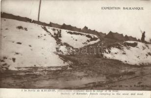 Kavadarci, Kavadar; French military camp in the snow (fa)