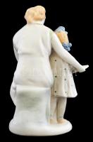 Esti mese, Polonne ZHK orosz porcelán figura, kézzel festett, jelzett, kopásnyomokkal, m: 22,5 cm