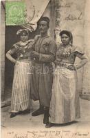 Tirailleur Tunisien et ses deux Femmes / Rifleman and two Tunisian Women