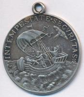 DN "Szent György" jelzetlen Ag érem füllel (30mm) T:2 kis ph