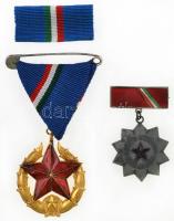 1951. "Közbiztonsági Érem" arany fokozata a rendőrség tagjai részére, aranyozott, zománcoz...