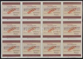 Budapest 1990. "Az Alpok Befektetési Részvénytársaság" "MINTA" részvénye 38.000F...