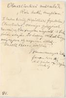 1932 Olaszliszka, Római katolikus templom, hátoldalon feliratozva, 11x7,5 cm