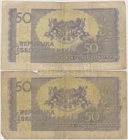 Vegyes: Csehszlovákia 1945. 50K (2x) + Orosz Birodalom 1912-1917. (1909) 5R Szign.: Shipov + 1915. 1...