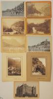 7db külföldi tájképfotó az 1800-as évekből +2db Lillafüred fotó 1925