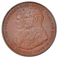 Német Államok / Bajorország 1893. Lajos bajor herceg és Habsburg-Estei Mária Terézia ezüstlakodalma Br emlékérem. Szign.: A. BOERSCH (41mm) T:2,2- German States / Bavaria 1893. Silver Wedding Anniversary of Prince Ludwig of Bavaria and Maria Theresa of Austria-Este Br commemorative medal. Sign.: A. BOERSCH (41mm) C:XF,VF