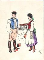 9db régi+4 modern magyar városképes lap