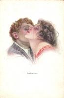 9 db RÉGI vegyes motívum képeslap, főleg üdvözlőlapok, néhány litho, vegyes minőség / 9 old mixed mo...