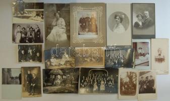 1880-1910 18db vegyes fénykép