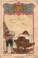 8 db RÉGI vegyes motívumlap, 1db dombornyomott, néhány litho, vegyes minőség / 8 old motive postcard...