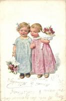 8 db RÉGI vegyes motívumlap, 1db dombornyomott, néhány litho, vegyes minőség / 8 old motive postcard...