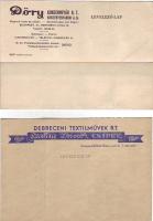 4db háború előtti céges, reklámos levelezőlap