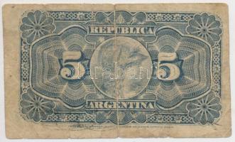 Argentína 1891. 5c T:III-
Argentina 1891. 5 Centavos C:VG