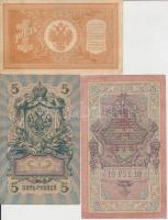 Orosz Birodalom 1912-1917. (1898) 1R + (1909) 5R + (1909) 10R Szign.: Shipov T:III
Russian Empire 1...