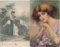 ~245 db háború előtti motívum képeslap, érdekes, színes anyag jobbakkal közet művészlapok  / 245 pre...